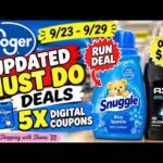 *RUN DEALS* Kroger UPDATED Must Do Deals for 9/23-9/29 | 5x Digitals, $.99 Deodorant, & MORE