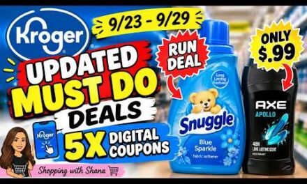 *RUN DEALS* Kroger UPDATED Must Do Deals for 9/23-9/29 | 5x Digitals, $.99 Deodorant, & MORE