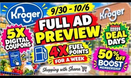 Kroger *FULL* Ad Preview for 9/30-10/6 | 5x Digitals, DEAL DAYS, 4x Fuel Point for a WEEK, & MORE