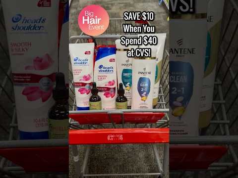 CVS BIG Hair Care Event! $10 OFF $40 + ExtraBucks! | Ends 10/10