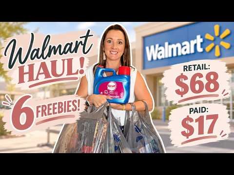Walmart Haul- Save 85% using ONLY YOUR PHONE! 6 FREEBIES 9/30-10/4