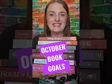 October Book Goals 5 Books  #bookgoals #tbr #bookchallenge #bookrecs #book