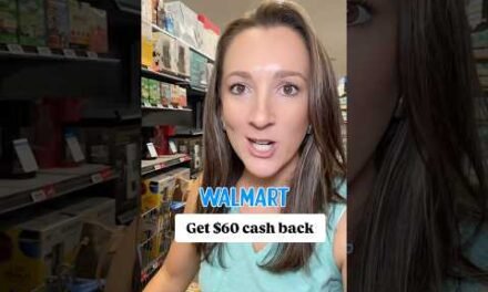 I earned $60 CASH BACK at Walmart