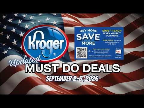 *$.04 Soda* Kroger UPDATED Must Do Deals for 9/2-9/8 | MEGA, BOGO, Baby Event, Weekly Digital & MORE