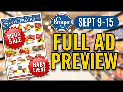 Kroger *FULL* Ad Preview for 9/9-9/15 | MEGA SALE, New Weekly Digitals, Baby Event & MORE