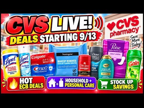 🥳 9/13 CVS *in store* LIVE! 9/13 CVS COUPONING DEALS THIS WEEK! #cvshaul