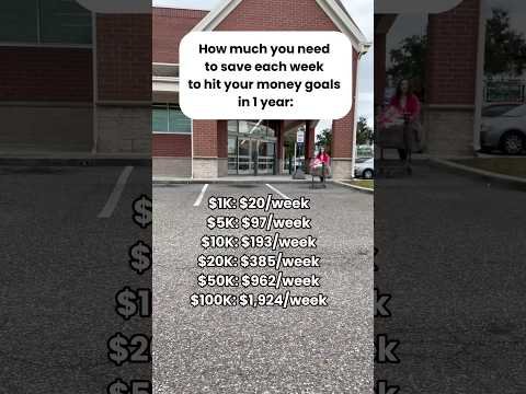 How much to save weekly (2026 Money Goals!)