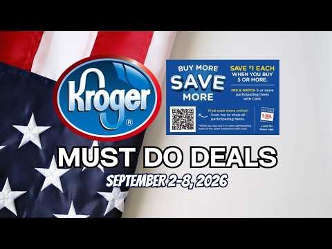 *NEW MEGA* Kroger MUST DO Deals for 9/2-9/8 | Buy 5 Mega, Household Event, 5x Digitals, & MORE