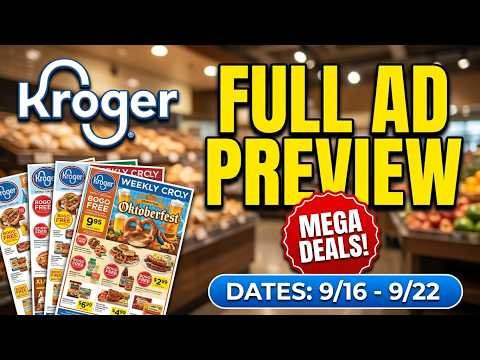 *Oktoberfest* Kroger *FULL* Ad Preview for 9/16-9/22 | Mega Sale, Weekly & 5x Digitals, & MORE