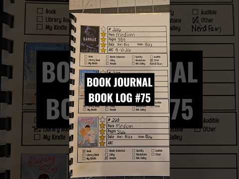 Book Journal of 2026 Book Reviews and Book Log 75 #bookjournal #bookreview #bookchallenge #booktok