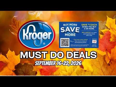 *WOW* Kroger MUST DO Deals for 9/16-9/22 | MEGA SALE, Household Event, Weekly Digitals & MORE