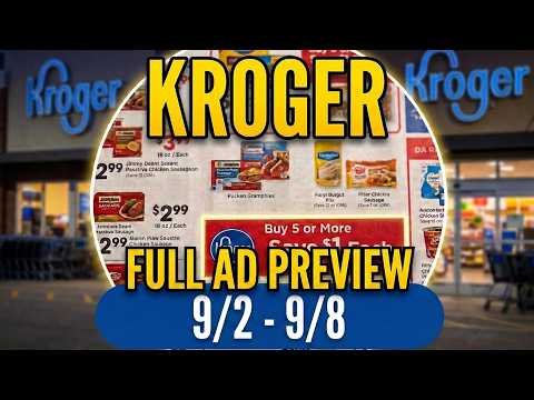 *NEW MEGA* Kroger FULL Ad Preview for 9/2-9/8 | Buy 5 or More Save $1 Each, Weekly Digitals & More