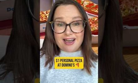 $1 Domino’s personal pizza with code DOLLARDOMINO 🍕 Ends Oct. 18! #dominos #pizzadeals