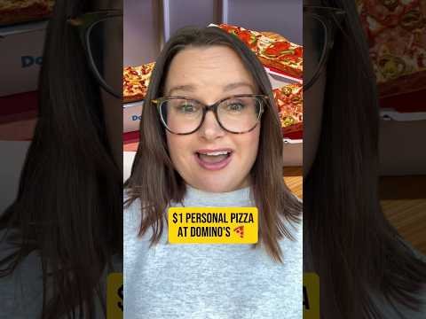 $1 Domino’s personal pizza with code DOLLARDOMINO 🍕 Ends Oct. 18! #dominos #pizzadeals