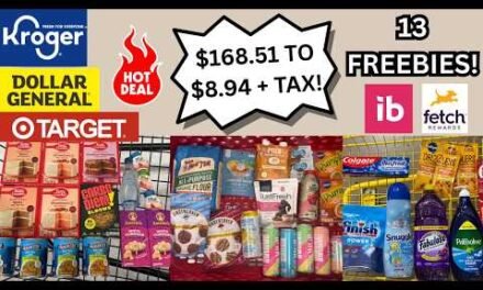 13 HOT FREEBIE DEALS! ~ ABSOLUTELY INSANE COUPONING HAUL ($168.51 to $8.94 + Tax) ~ KROGER/DG/TARGET