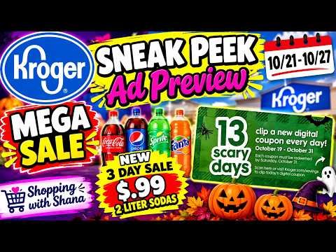 *13 Scary Days* Kroger SNEAK PEEK Ad Preview for 10/21-10/27 | MEGA, 3 DAY SALE, + MORE