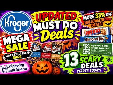 *13 SCARY DAYS DEAL* Kroger UPDATED Must Do Deals for 10/14-10/20 | Mega, Weekly Digital, & More