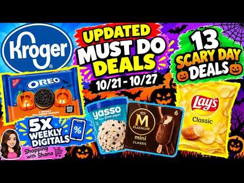 *ICE CREAM* Kroger UPDATED Must Do Deals for 10/21-10/27 | Mega, Weekly Digitals, & MORE