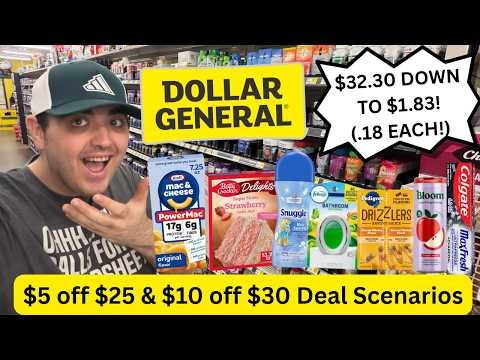 *MUST DO DG DEALS!* (ITEMS AS LOW AS .18 EACH!) ~ DOLLAR GENERAL $5/$25 & $10/$30 Deals (10/24/26)