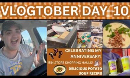 CELEBRATING MY ANNIVERSARY! ~ BIN STORE SHOPPING HAULS ~ DELICIOUS POTATO SOUP RECIPE ~ VLOGTOBER 10