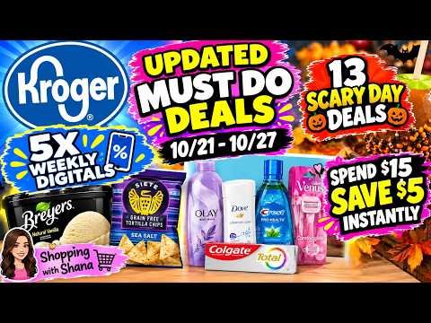 *NEW FREEBIES* Kroger UPDATED Must Do Deals for 10/21-10/27 | FREE CHIPS & ICE CREAM + MORE