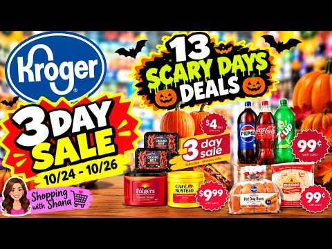 *Ah...what???" Kroger 3 DAY SALE for 10/24-10/26 | 13 Scary Day Deal + 3 Day Sale | $.99 SODA & MORE