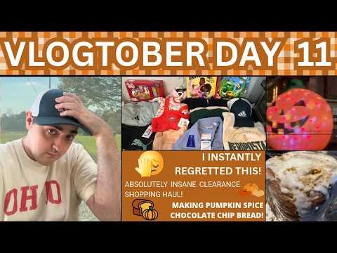 I INSTANTLY REGRETTED THIS! ~ INSANE CLEARANCE HAUL ~ PUMPKIN SPICE CHOCOLATE BREAD ~ VLOGTOBER 11