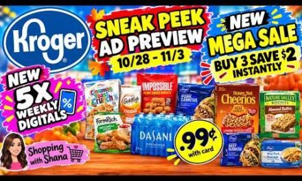 *$.99 SALE* Kroger *SNEAK PEEK* Ad Preview for 10/28-11/3 | NEW MEGA, 5x Digitals, B2G3 Soda & MORE