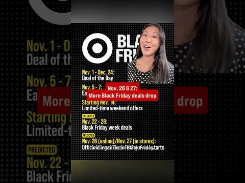 Target Black Friday 2026 dates are here! 🎯 Daily deals start Nov. 1 #targetblackfriday