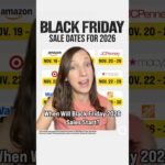 When do Black Friday sales start? 2026 dates for every major store 🛍️ #blackfriday2026