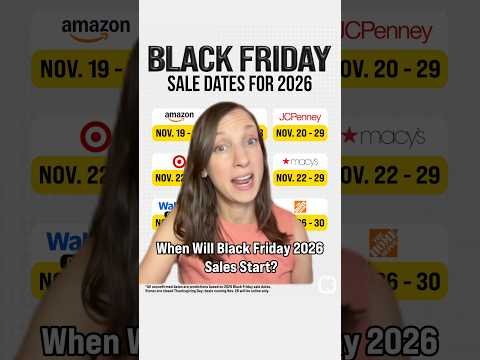 When do Black Friday sales start? 2026 dates for every major store 🛍️ #blackfriday2026