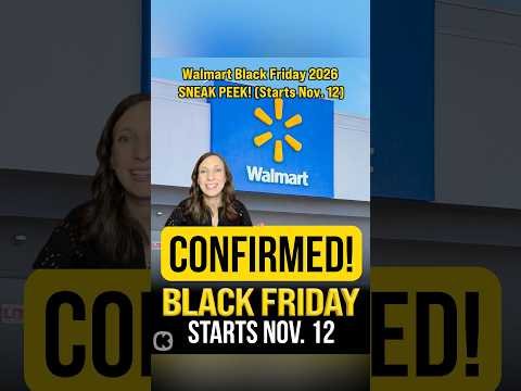 Walmart Black Friday 2026 dates are here! 🚨 Sale starts Nov. 12 #walmartblackfriday