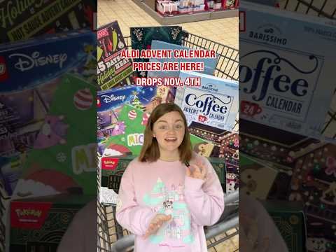 aldi advent calendars drop nov. 4 and the cheapest is $1.99 🎄 #aldifinds