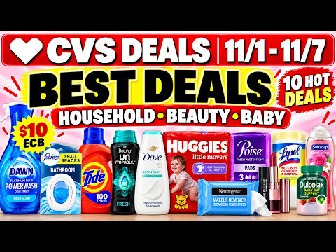 11/1 CVS COUPONING DEALS (10 EASY CVS COUPON DEALS)! 11/1 CVS Deals This Week