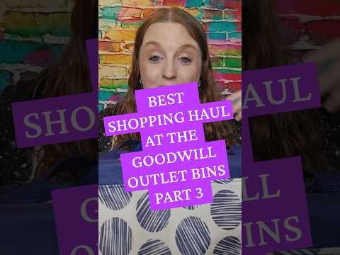 Goodwill Shopping at the Outlet Bins. Best Haul Ever Part 3 of 3 #goodwill #outlet #goodwillbins