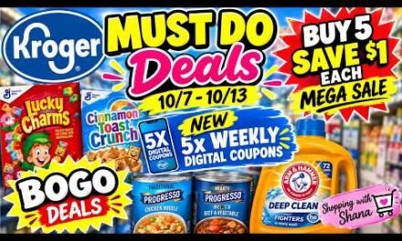 *MEGA SALE* Kroger MUST DO Deals for 10/7-10/13 | NEW 5x Weekly Digitals, BOGO, & MORE
