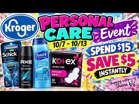 Kroger *PERSONAL CARE* Event for 10/7-10/13 | Deal Scenarios + Manufacturer vs Store Coupons