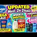 *WOW* Kroger UPDATED Must Do Deals for 10/7-10/13 | MEGA SALE, Beauty Event, Weekly Digitals, & More