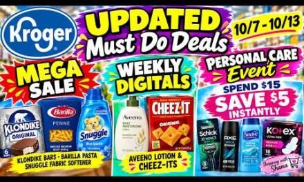 *WOW* Kroger UPDATED Must Do Deals for 10/7-10/13 | MEGA SALE, Beauty Event, Weekly Digitals, & More