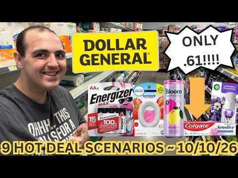 9 HOT DOLLAR GENERAL $5 OFF $25 DEAL SCENARIOS! (10/10/26) ~ ITEMS FOR ONLY .61 EACH!