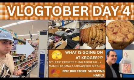 WHAT IS GOING ON AT KROGER? ~ BIN STORE SHOPPING ~ MAKING BANANA & STRAWBERRY BREAD ~ VLOGTOBER 4