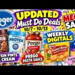 *MORE DEALS* Kroger UPDATED Must Do Deals for 10/7-10/13 | MEGA SALE, Weekly Digitals, & MORE