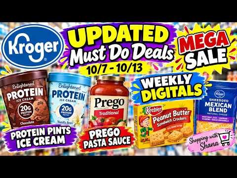 *MORE DEALS* Kroger UPDATED Must Do Deals for 10/7-10/13 | MEGA SALE, Weekly Digitals, & MORE