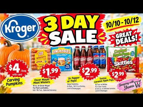 *CANDY!!* Kroger 3 DAY SALE for 10/10-10/12 | HOT DEALS for Soda, Hot Dog, Lunchables, Candy & MORE