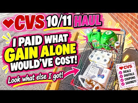 10/11 CVS HAUL! SUPER Household Stock Up Deals This Week! 10/11 CVS Couponing