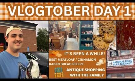 IT’S BEEN A WHILE ~ BEST MEATLOAF / CINNAMON RAISIN BREAD  ~ ANTIQUE SHOPPING W/ FAMILY ~VLOGTOBER 1