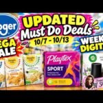 *RUN DEALS* Kroger UPDATED Must Do Deals for 10/9-10/13 | FINAL DAYS FOR WEEKLY DIGITALS + MORE