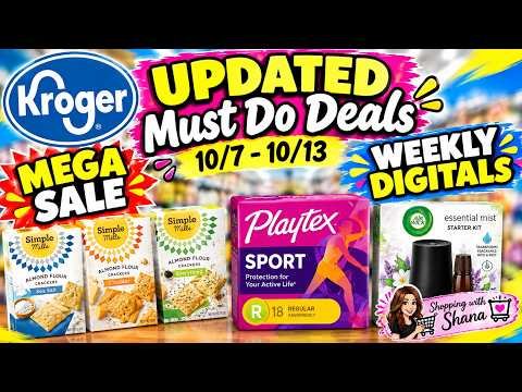 *RUN DEALS* Kroger UPDATED Must Do Deals for 10/9-10/13 | FINAL DAYS FOR WEEKLY DIGITALS + MORE