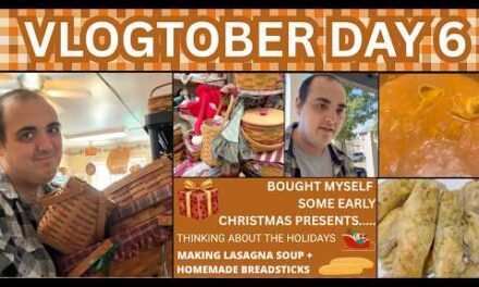 BOUGHT MYSELF EARLY CHRISTMAS PRESENTS ~ HOMEMADE LASAGNA SOUP / BREADSTICKS ~ VLOGTOBER DAY 6