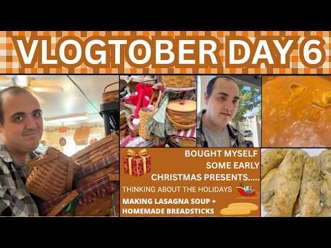 BOUGHT MYSELF EARLY CHRISTMAS PRESENTS ~ HOMEMADE LASAGNA SOUP / BREADSTICKS ~ VLOGTOBER DAY 6